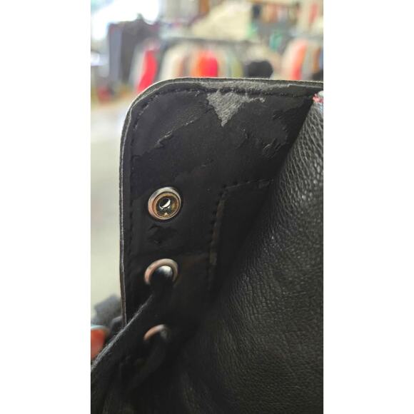 Naturalizer Black Leather Lace-Up Combat Boots – Size 8.5M - Picture 9 of 10